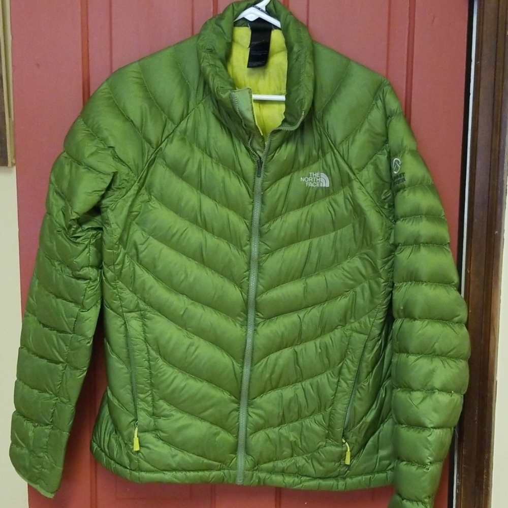 The North Face green puffer jacket sz large